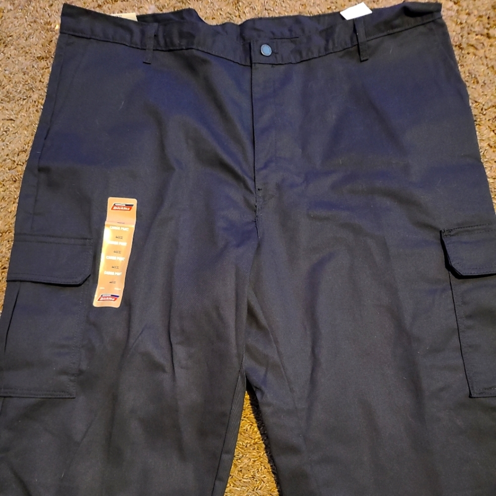 Dickies black cargo stretch relaxed fit pants 44x32